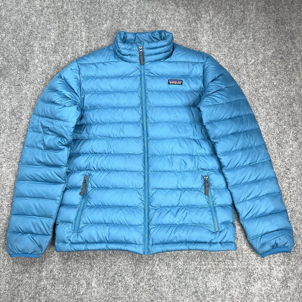 Patagonia Jacket Boys Kids XXL 16-18 Down Sweater Puffer Coat Full Zip Insulated